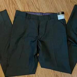 Brand new NWT dress pants. Un hemmed. 36 waist. Grey pinstripe